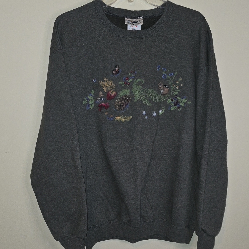 Northern Reflections Vintage Sweatshirt Unisex Large. Design Front/Back.